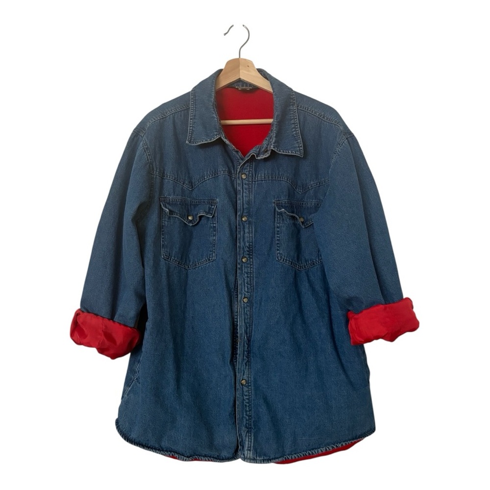 Denim Flannel Lined Jacket